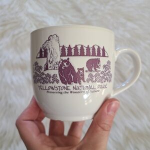 Yellowstone National Park Cream Mug Vintage